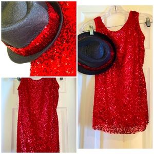 Jazzy girl costume. Size MC. Comes with top hat.